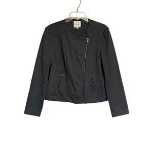 Catherine Malandrino Runway Style Womens Charcoal Jacket XL Polyester Rayon Span